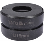 Indėklas U 16 mm presavimo replėms YT-21735 (YT-21740)