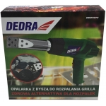 Технический фен с насадкой для гриля 1000/2000 Вт DEDRA (DED7972)