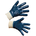 Рабочие перчатки покрытые нитрилом с резиновым покрытием (KD625)