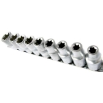Galvučių rinkinys E-tipas | 12,5 mm (1/2") | E10 - E24 | 9 vnt. (KR121009)