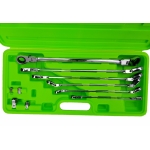 Extra long double flexi head ratchet wrench set | 10 pcs (FMT10)