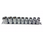 Galvučių rinkinys TORX 1/2', 9d. (M66421)