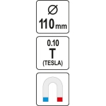 Magnetinė lėkštutė/lentyna | 110 mm (YT-08304)
