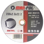 Pjovimo diskas metalui 230x2.0mmx22.2 mm (M08125)