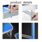 Sulankstomas stalas / prekystalis | aliuminis | kvadratinis vamzdis | reguliuojamas aukštis (LC02)