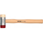 PU & NYLON HEADS MALLET WITH WOODEN HANDLE 60MM (YT-4634)