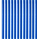 Karštų klijų lazdelės | mėlynos | 7,2X100 mm | 12 vnt. (YT-82443)