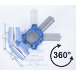 Bench Vice | 100 mm Jaws | rotatable 360° (70965)