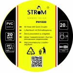Žarna PVC su žalvarinėmis jungtimis geltona (10x16mm), 20m (PH1020)