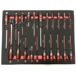 Įrankių spintelė ant ratukų | su įrankiais | 7 stalčiai / 1 durelės | 298 įrankiai (YSD-002)