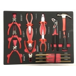 Įrankių spintelė ant ratukų | su įrankiais | 7 stalčiai / 1 durelės | 298 įrankiai (YSD-002)