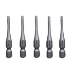 Antgalis smūginis IMBUS 1/4" (6.3mm), 5vnt. S2 (CL5079GR)