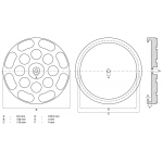 Резиновая накладка | для автоподъемников | Ø 120 мм (7051)