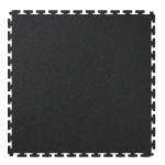 Modulinių surenkamų grindų danga PVC 500x500x7m (plytelės) - Plytelė 500 x 500 x 7 mm | Black(MHRTILE01BK)