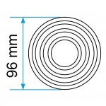 Rubber jack pad 96mm (T8300182)