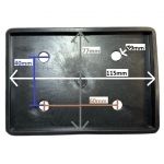 Rubber pad for hydraulic lift (rectangle). Spare part (PGQJYS3)