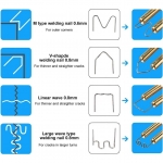 Plastiko suvirinimo aparatas 43W su kabėmis (200vnt) rinkinys (DH50)
