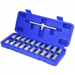 Galvučių rinkinys tepalo kamščiui atsukti 3/8" 21vnt. (MHR10131)