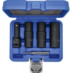 Specialus smūginių dvipusių galvučių rinkinys / sraigtiniai ištraukikliai ir ilgintuvas | 12,5 mm (1/2") | 17-19-21 mm | 3 vnt. (7467)