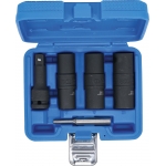 Specialus smūginių dvipusių galvučių rinkinys / sraigtiniai ištraukikliai ir ilgintuvas | 12,5 mm (1/2") | 17-19-21 mm | 3 vnt. (7467)