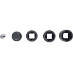 Specialus smūginių dvipusių galvučių rinkinys / sraigtiniai ištraukikliai ir ilgintuvas | 12,5 mm (1/2") | 17-19-21 mm | 3 vnt. (7467)