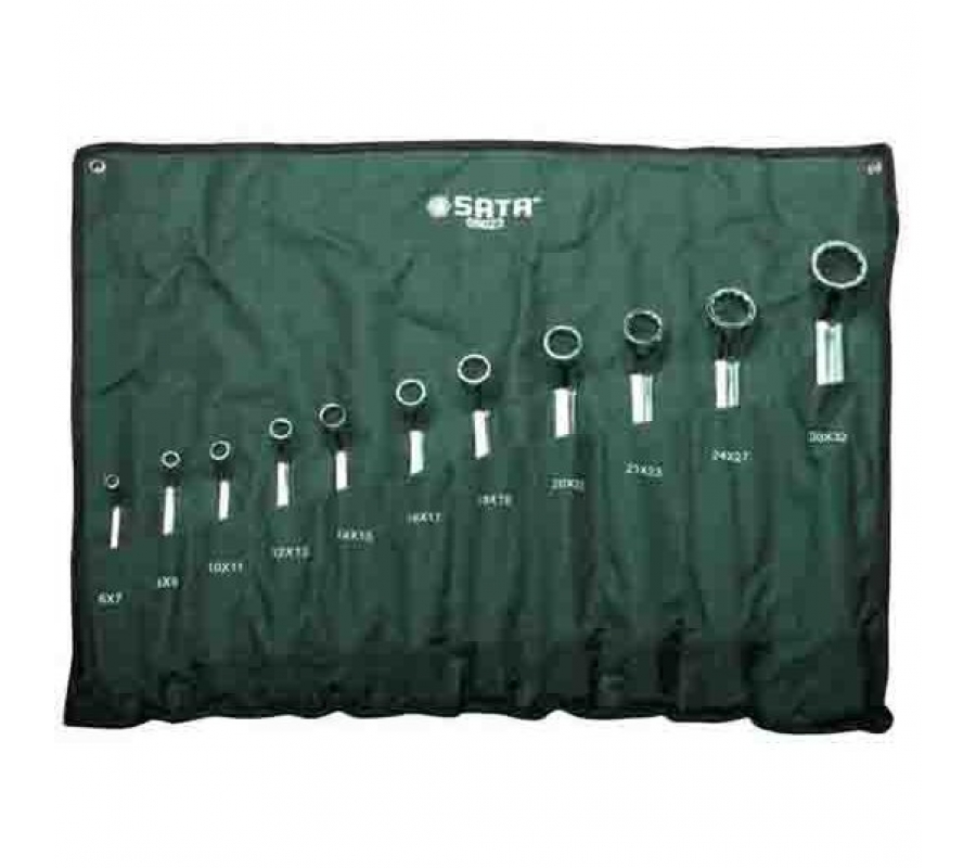 Deep ofset double box end wrench set 11pcs. (6-32) (S08023)
